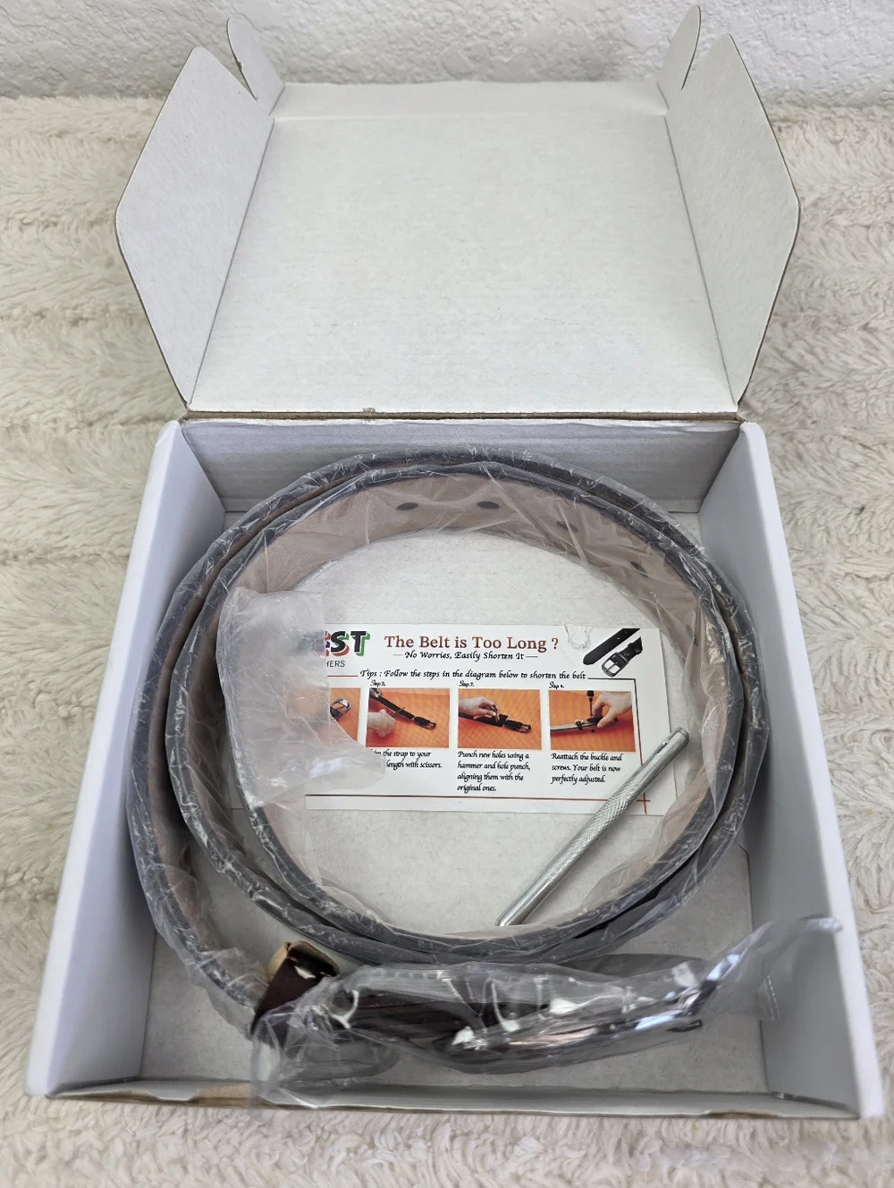 West Leathers Leather Belt New In Box